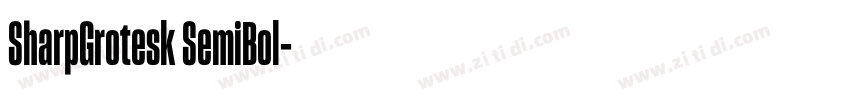 SharpGrotesk SemiBol字体转换